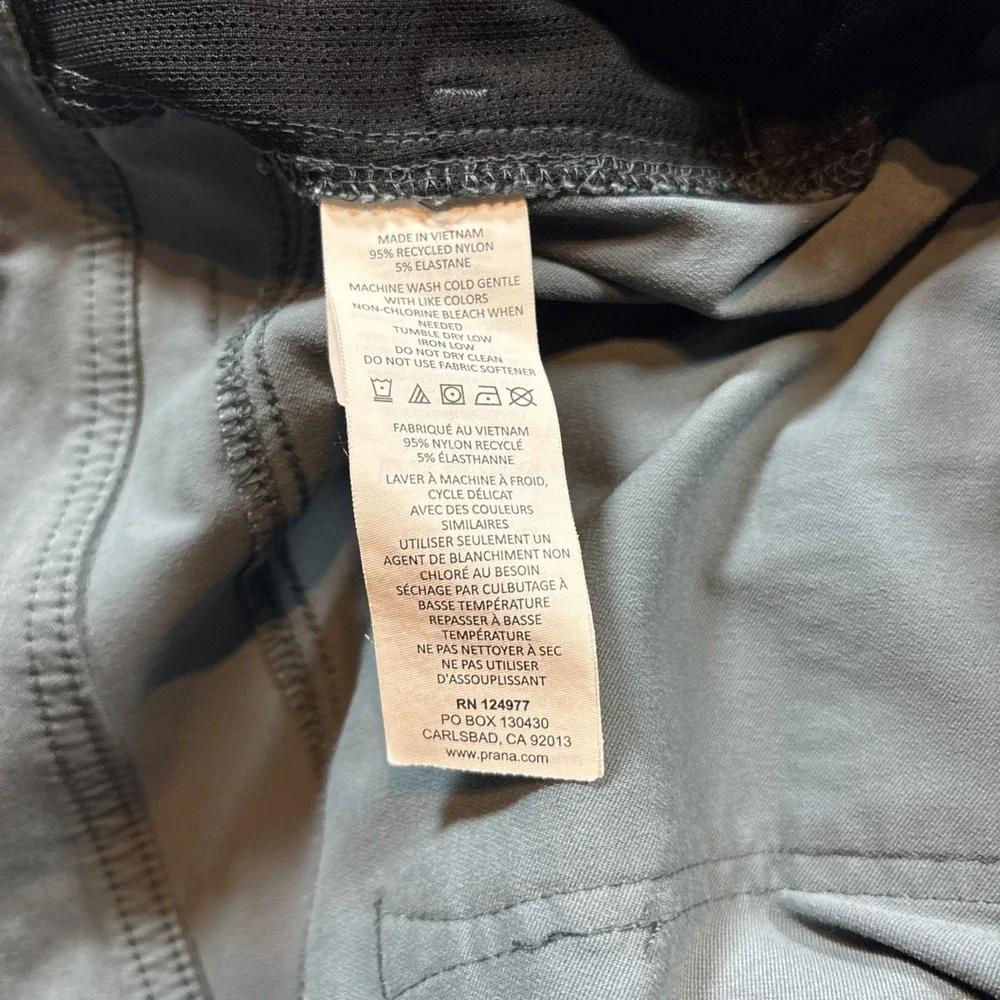 Prana Performance Hiking Men's Gray Shorts Sz 40/09 Standard Fit